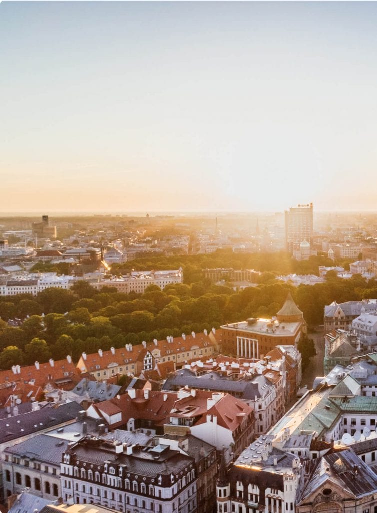 Aerial city view