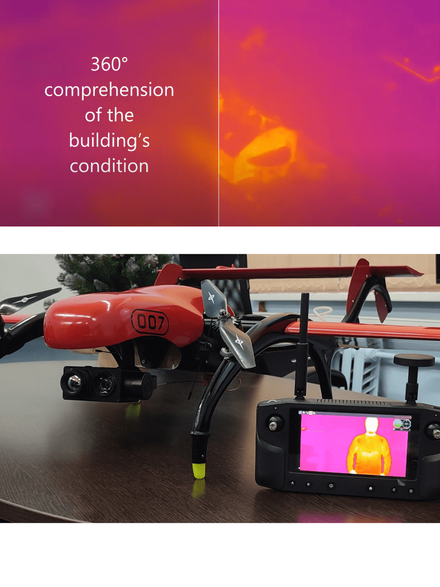 FIXAR 007 drone with thermal camera for thermal inspection